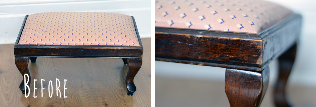 diy re-upholster a bench